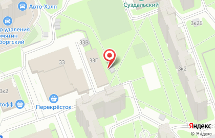 Продовольственный магазин на Выборгском шоссе на карте