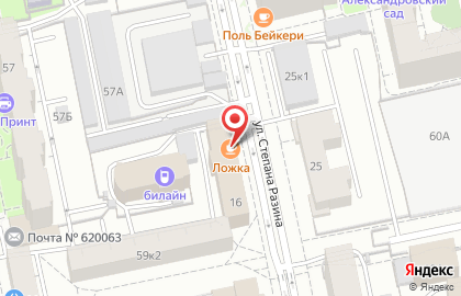 Страховой магазин Выбор в Ленинском районе на карте