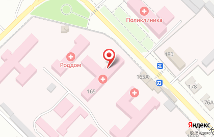 Центральная районная больница на Комсомольской на карте