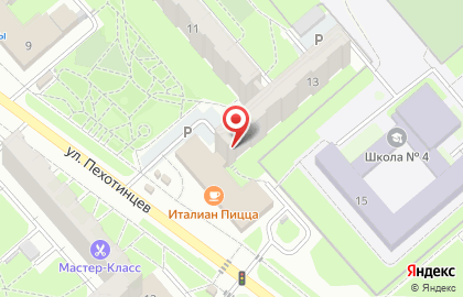 Участковый пункт полиции МВД России по Свердловской области на улице Пехотинцев на карте