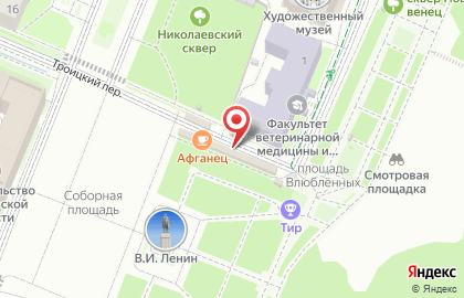 Киоск по продаже фастфудной продукции в Ленинском районе на карте