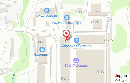 Автокомплекс на улице Композитора Касьянова на карте