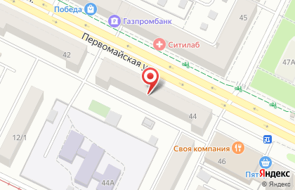 Магазин-пекарня Бураевский хлеб на Первомайской улице на карте