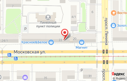 Супермаркет Магнит в Челябинске на карте