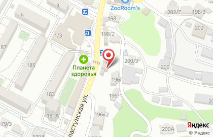 Ваниль на Пластунской улице на карте