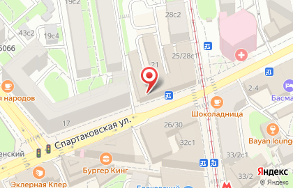 Сайкл-студия VELOBEAT на Спартаковской улице на карте