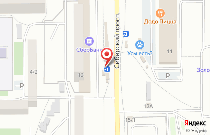 Киоск по продаже цветов на Сибирском проспекте на карте