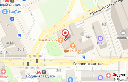 Пиццерия Додо Пицца на Головинском шоссе на карте