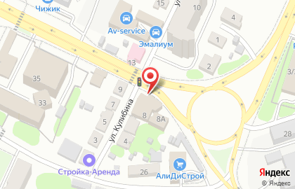 Шиномонтажная мастерская на улице Кулибина на карте