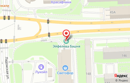 Киоск на проспекте Строителей на карте