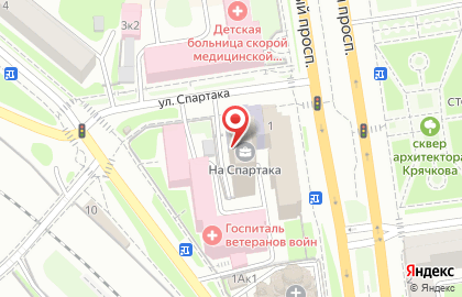 Компания РосКварц на улице Спартака на карте