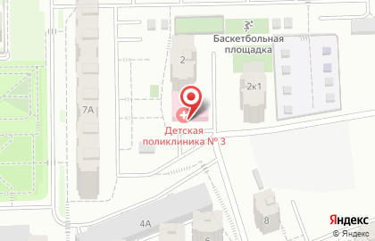 Больница Кемеровская городская детская клиническая больница №1 в Кемерово на карте