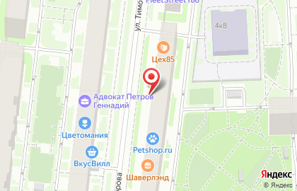 Зоомагазин PetShop.ru в Красносельском районе на карте
