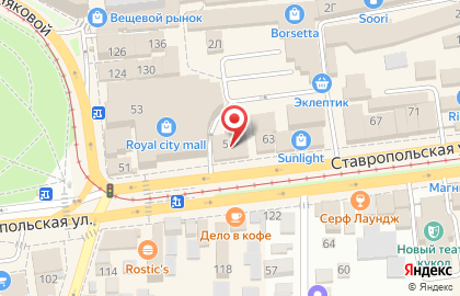 Магазин женской одежды Vanilla на ​Ставропольской на карте