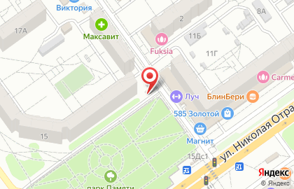 Магазин хлебобулочных изделий в Тракторозаводском районе на карте