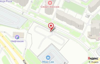 Автостоянка в Красноярске на карте