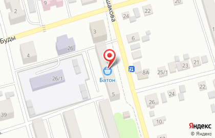 Продуктовый дискаунтер Батон на улице Ушакова на карте