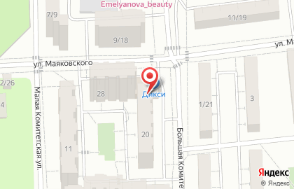 Салон красоты Матильда на улице Маяковского на карте