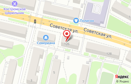 Торговая фирма Каскад на Советской улице на карте
