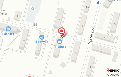 Магазин Планета на улице Шахтерская на карте