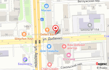 Банкомат Банк Москвы на улице Авроры на карте