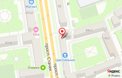 Цветочный салон ЛенЦветТорг на проспекте Стачек на карте