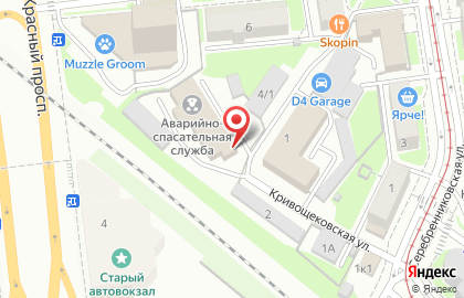 Служба аварийно-спасательных работ и гражданской защиты в Новосибирске на карте