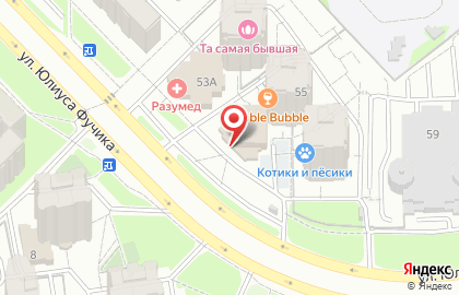Магазин разливных напитков Пивоман на улице Юлиуса Фучика на карте