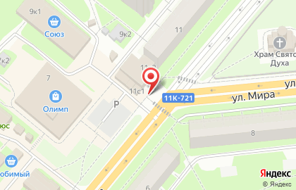 Удача на улице Мира на карте