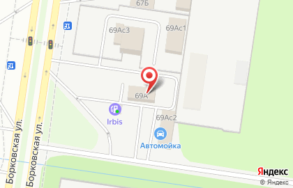 На Борковской на карте