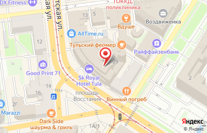 1C на Советской улице на карте