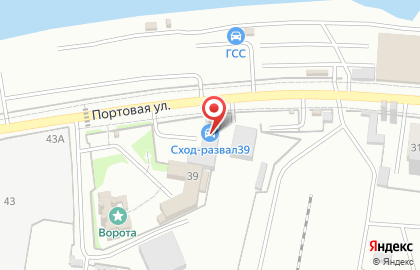 Автосервис в Калининграде на карте