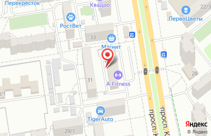 Фитнес-клуб A-Fitness на проспекте Космонавтов на карте
