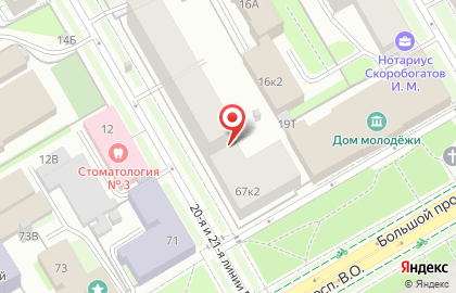 Фирменный Магазин ОАО Хлебозавод Василеостровского Района на карте