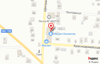 Магазин косметики и бытовой химии Магнит Косметик в Пензе на карте