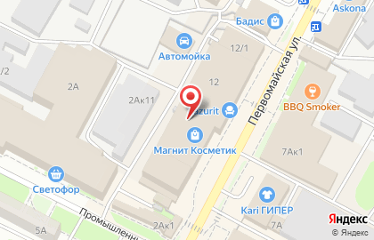 Бердская на Первомайской улице на карте