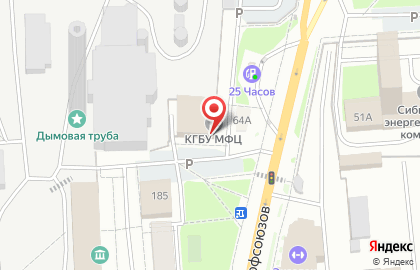 Многофункциональный центр Мои документы в Железнодорожном районе на карте