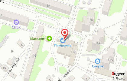 Торговая компания Скрепка 52 на Первомайской улице на карте