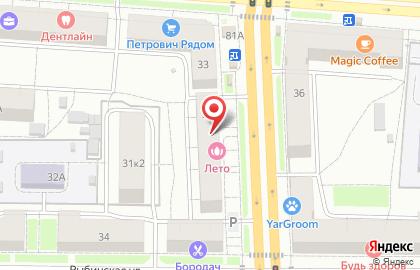 Магазин автозапчастей Интер-Авто в Кировском районе на карте