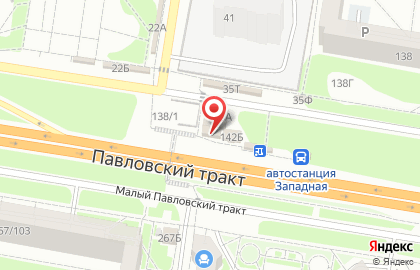 Киоск по продаже цветов на Павловском тракте на карте