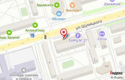 Магазин Спорттовары 03 в Октябрьском районе на карте