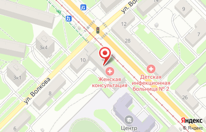 Женская консультация Городская больница №11 в Пролетарском районе на карте