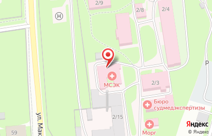 Главное бюро медико-социальной экспертизы Псковской области в Пскове на карте