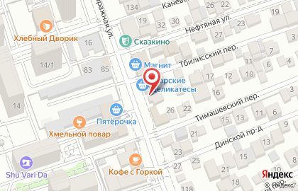 Магазин Морские деликатесы на Гаражной улице на карте