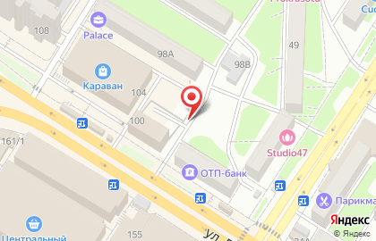 Продуктовый магазин Колосок в Центральном районе на карте