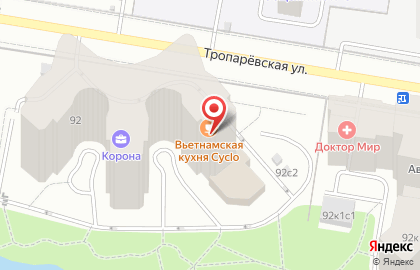 Фитнес-клуб ДОНСПОРТ Юго-Западная в Тропарёво-Никулино на карте