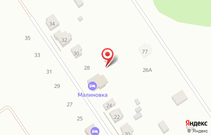 Гостевой дом Малиновка на карте