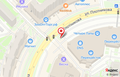 Указатель системы городского ориентирования №6022 по ул.Плотникова, д.4 р на карте