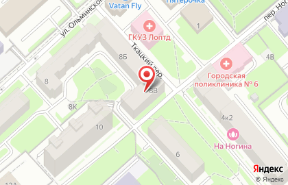 Школа художественной гимнастики GymBalance на улице Ольминского на карте