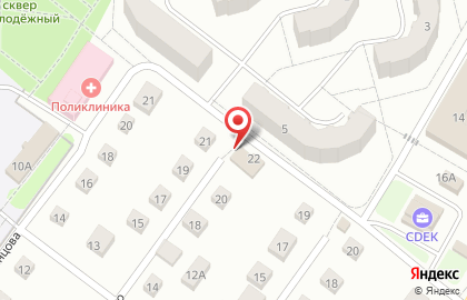 Магазин разливных напитков на улице Циолковского на карте